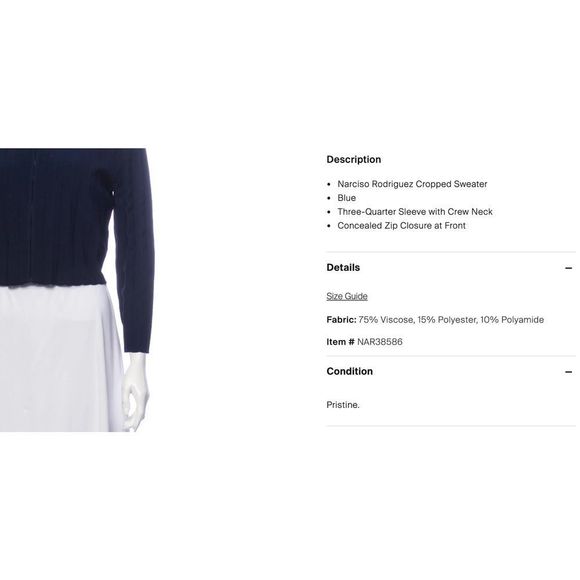 Narciso Rodriguez Knit Cardigan Sz 46 - Picture 10 of 10